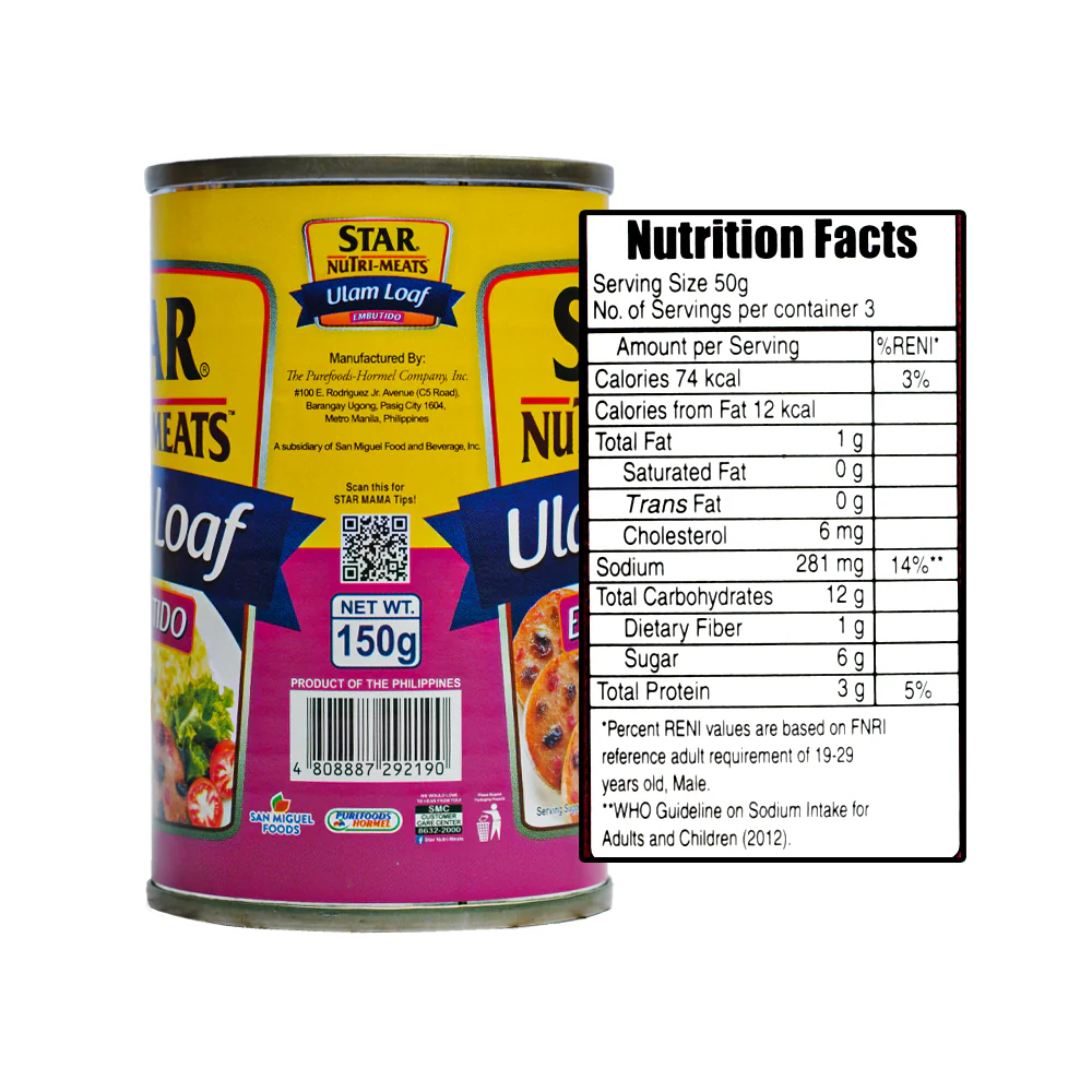 Purefoods Star Nutri-Meats Ulam Loaf Embutido 150g - Image 2