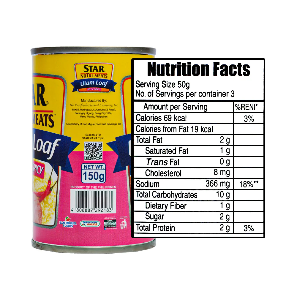 Purefoods Star Nutri-Meats Ulam Loaf Hot And Spicy 150g - Image 2