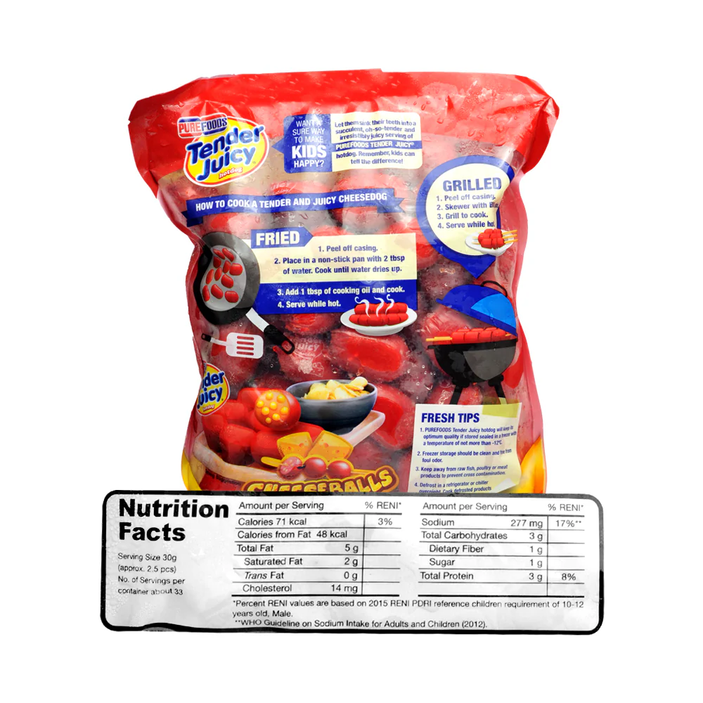 Purefoods Tender Juicy Cheeseballs Without Pork 1kg - Image 2