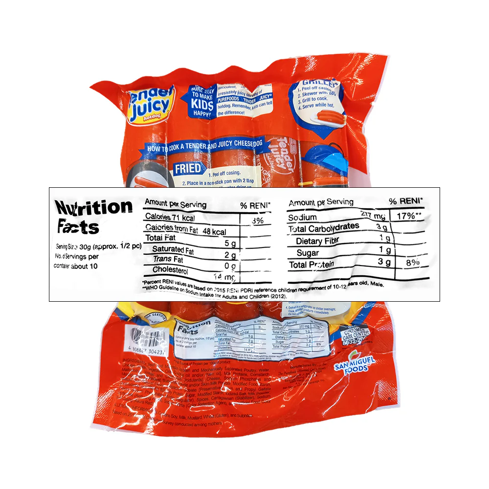 Purefoods Tender Juicy Cheesedog Jumbo 250g - Image 2