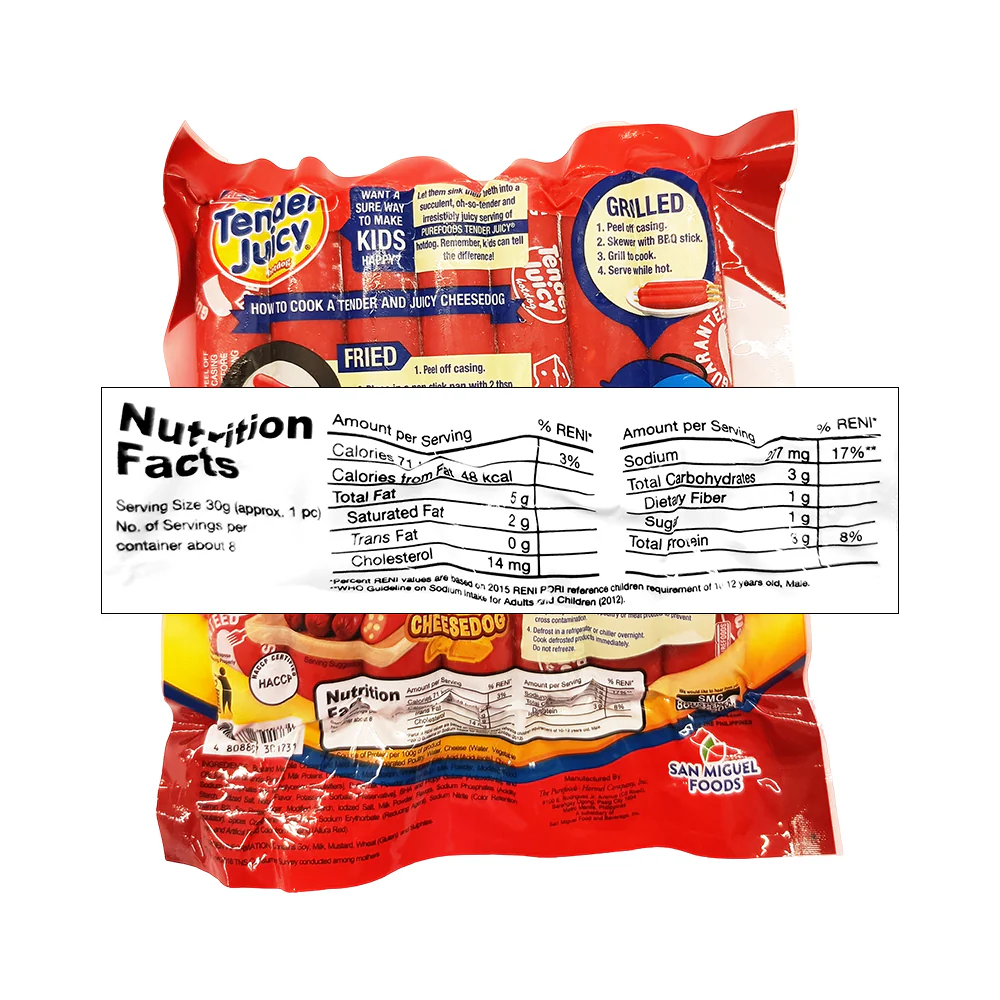 Purefoods Tender Juicy Cheesedog Without Pork - Image 2