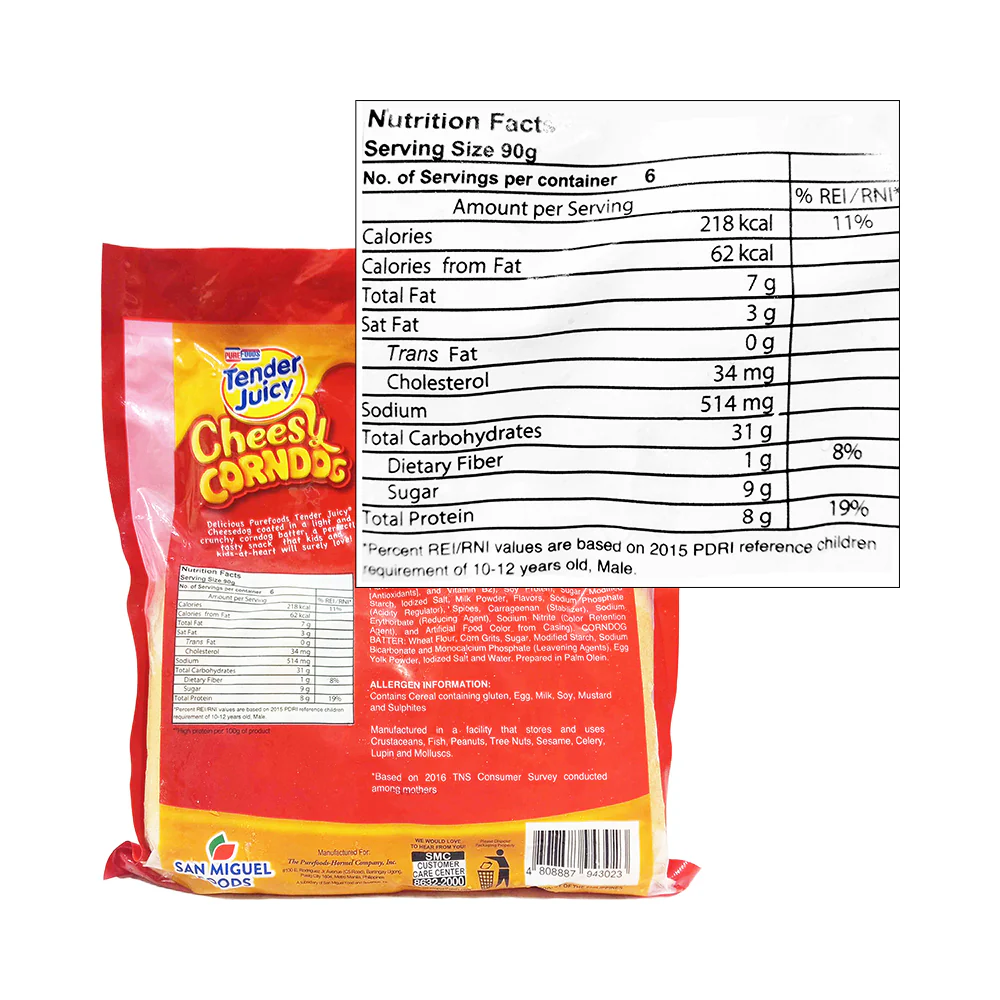 Purefoods Tender Juicy Cheesy Corndog 540g - Image 2