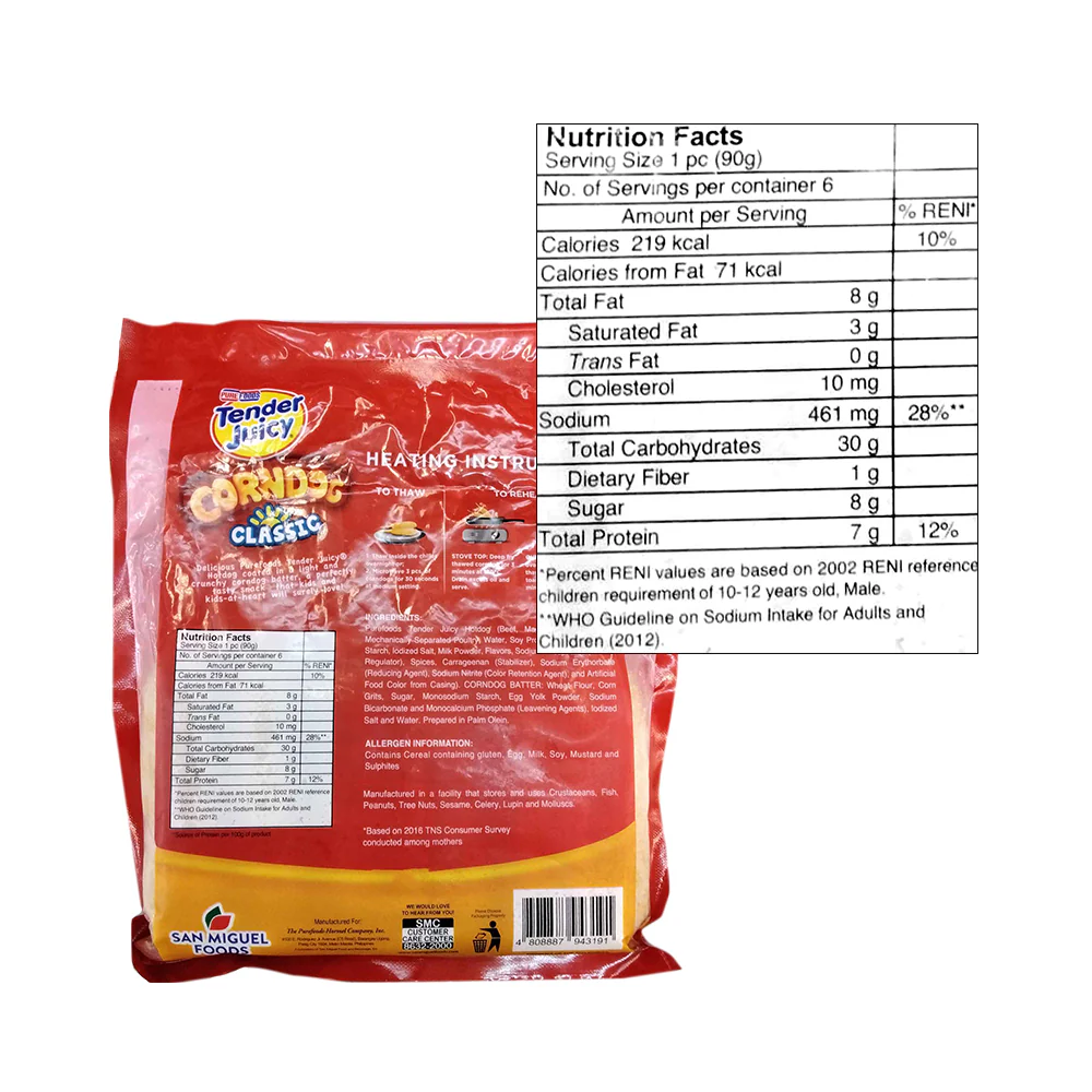 Purefoods Tender Juicy Corndog Classic 540g - Image 2