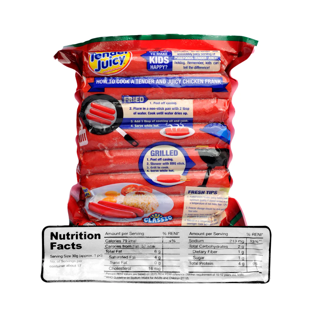 Purefoods Tender Juicy Halal Classic 500g - Image 2