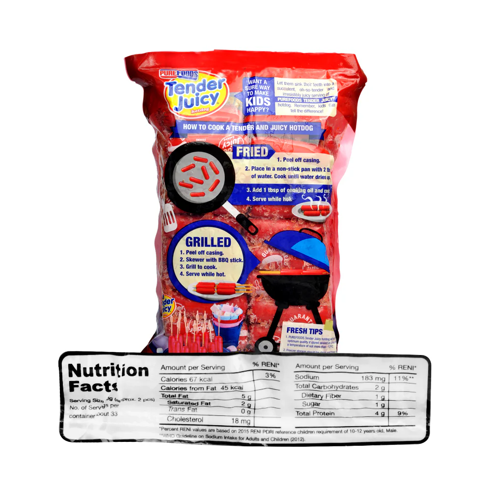 Purefoods Tender Juicy Hotdog Cocktail Non-Pork 1kg - Image 2