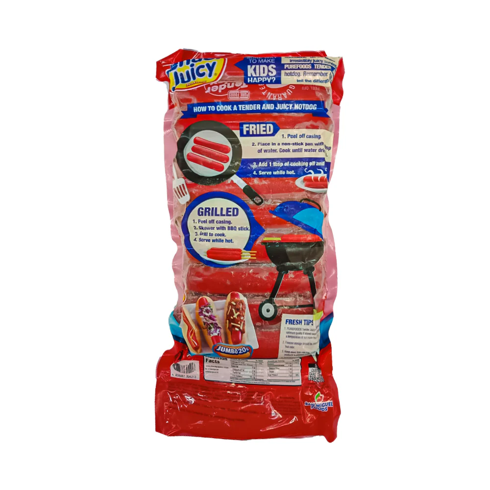Purefoods Tender Juicy Hotdog Jumbo 1kg - Image 2