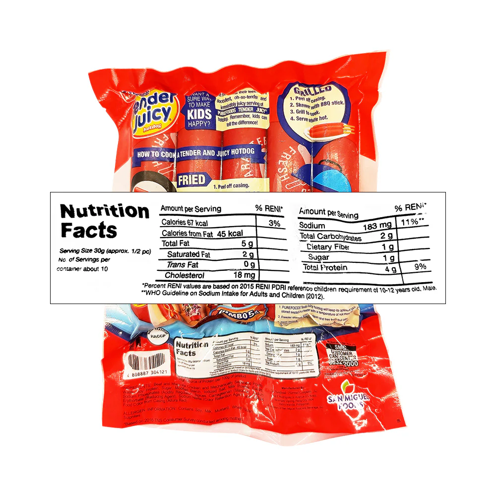 Purefoods Tender Juicy Hotdog Jumbo 250g - Image 2