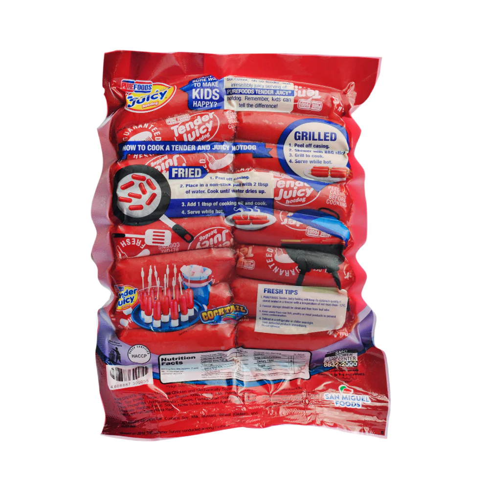 Purefoods Tender Juicy Hotdog Without Pork Cocktail 250g - Image 2