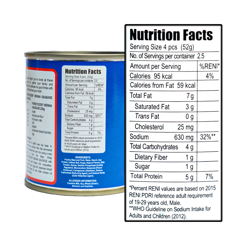 Purefoods Vienna Sausage 230g - Image 2