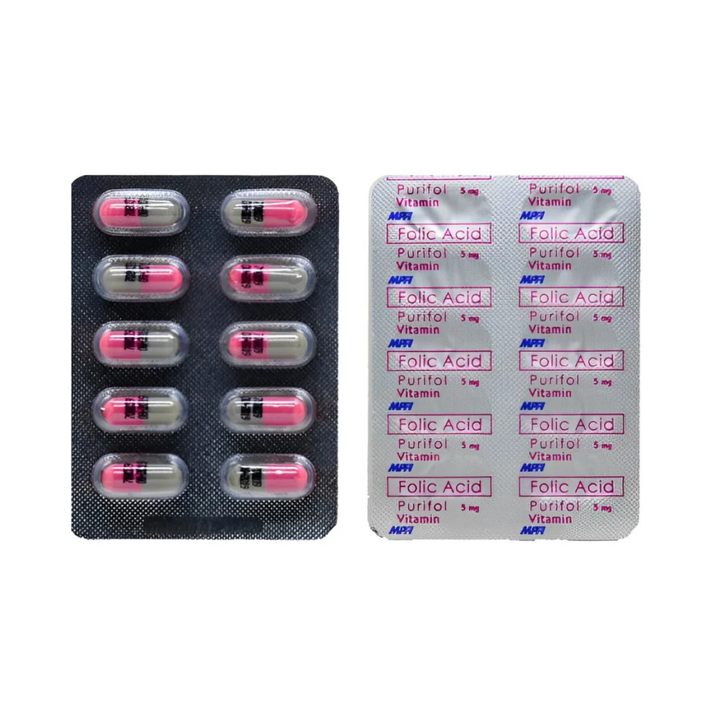 Purifol Folic Acid 5mg Capsule By 10's - Image 2