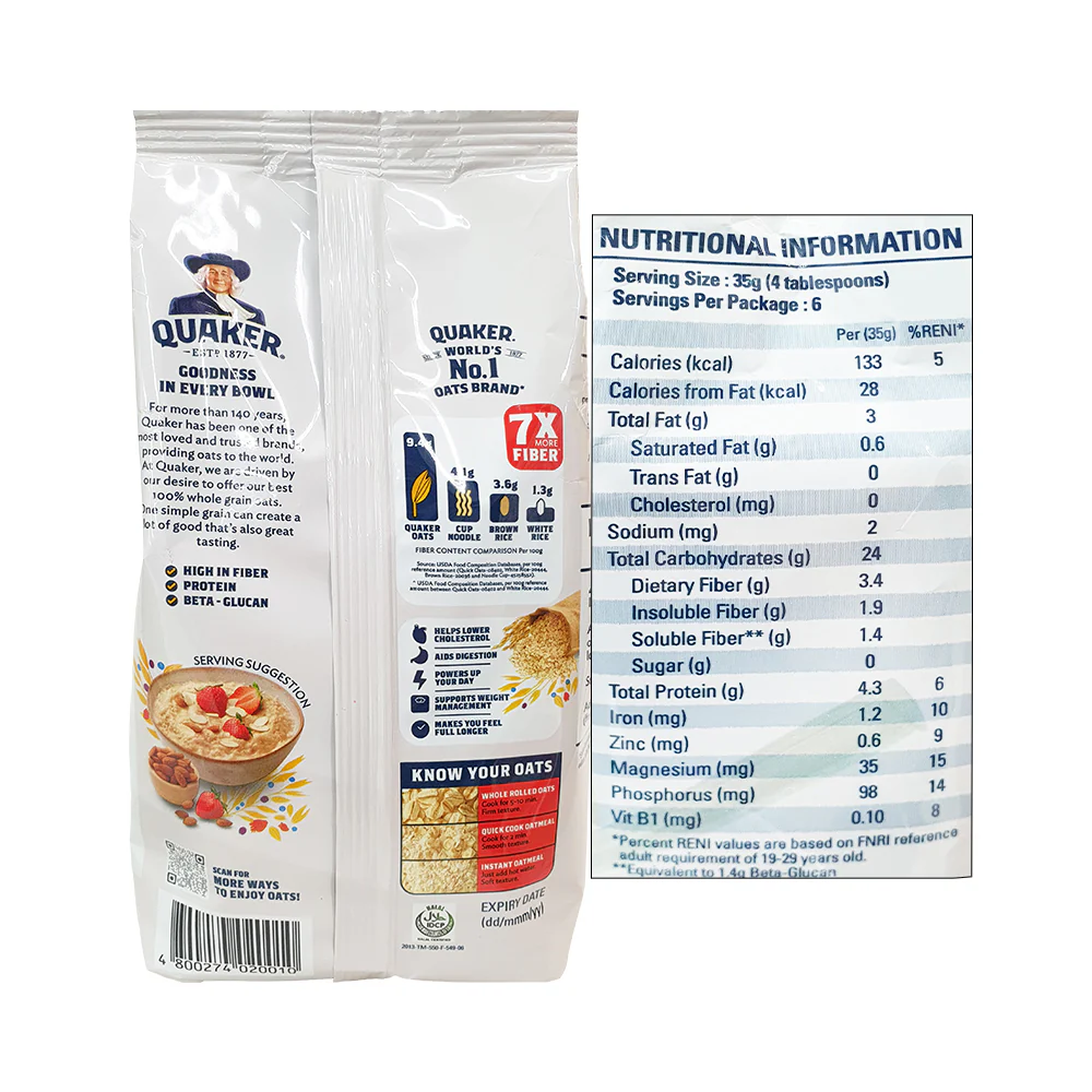 Quaker Instant Oatmeal 200g - Image 2