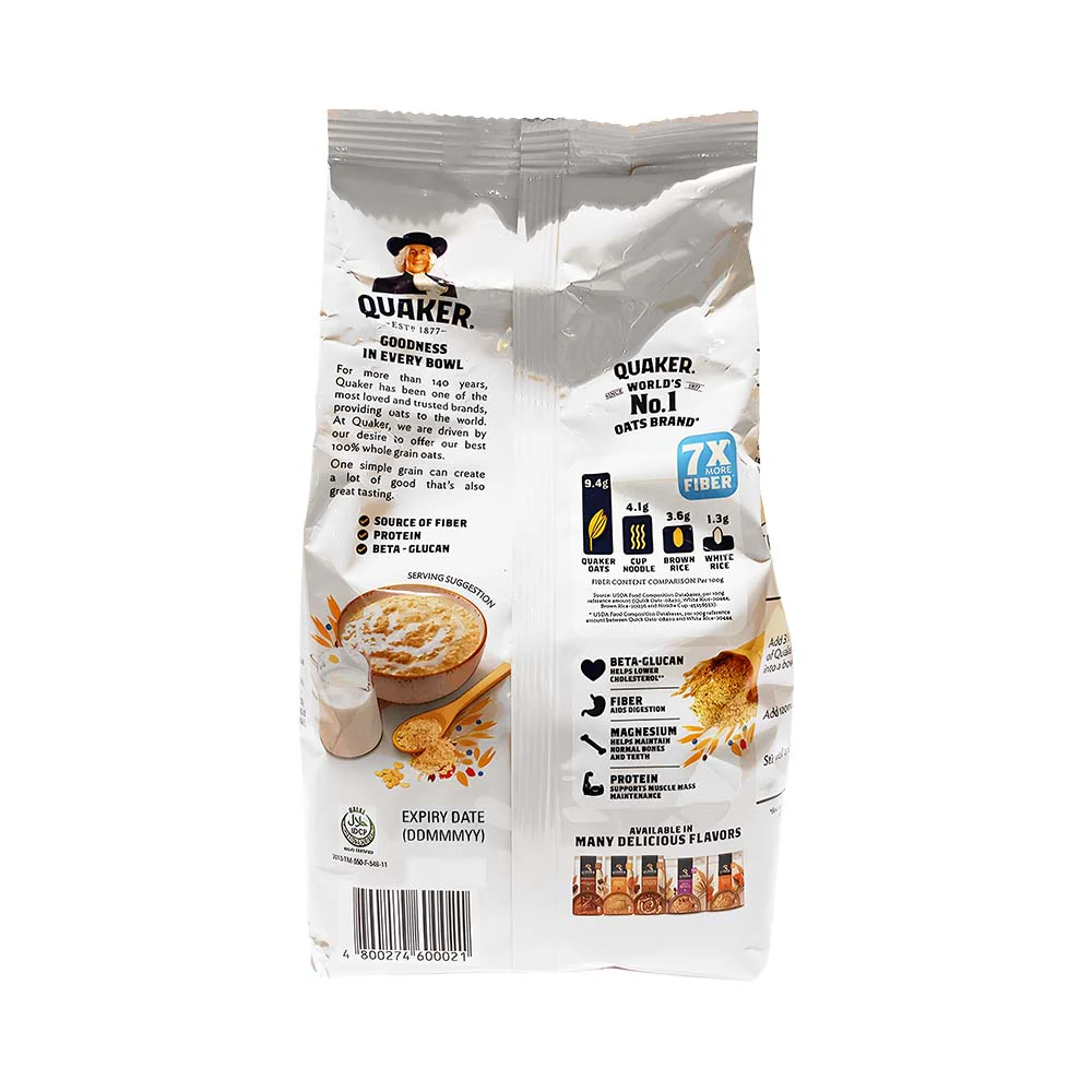 Quaker Original With Milk Instant Oatmeal 500g - Image 2