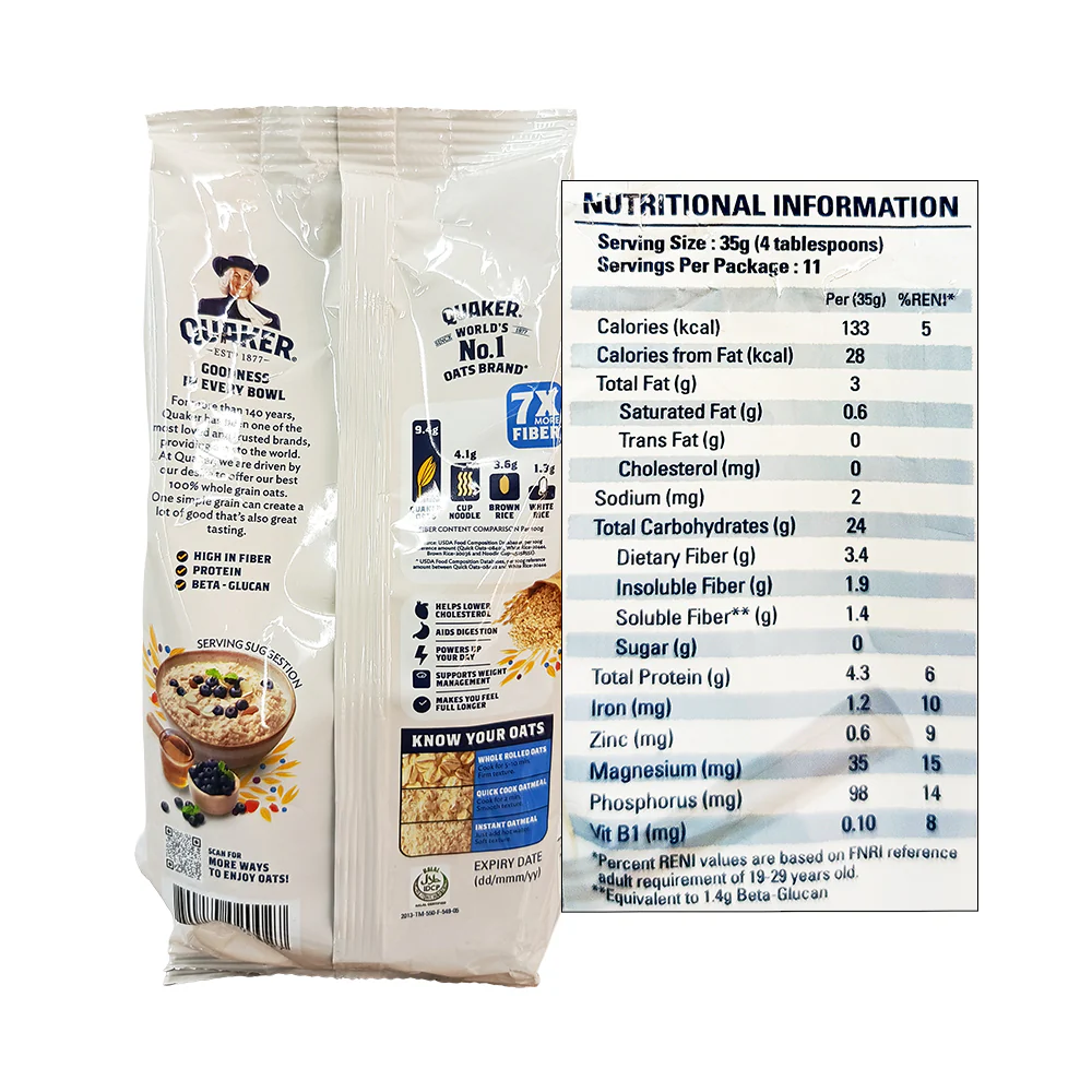 Quaker Quick Cook Instant Oatmeal 200g - Image 2