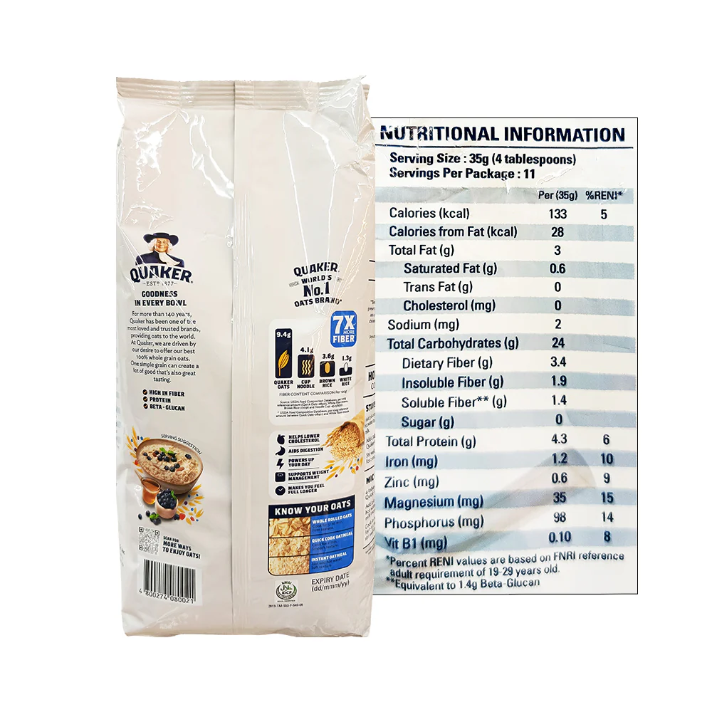 Quaker Quick Cook Oatmeal 800g - Image 2