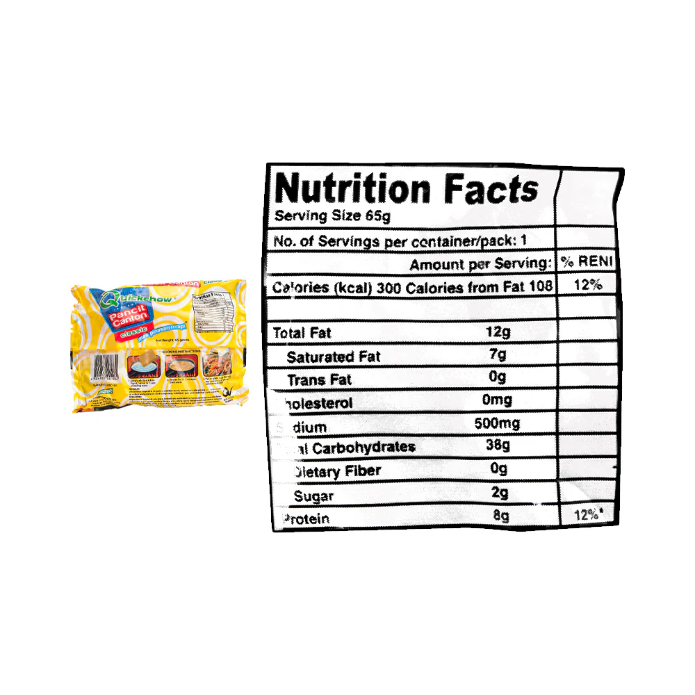 Quickchow Pancit Canton Original 65g - Image 3