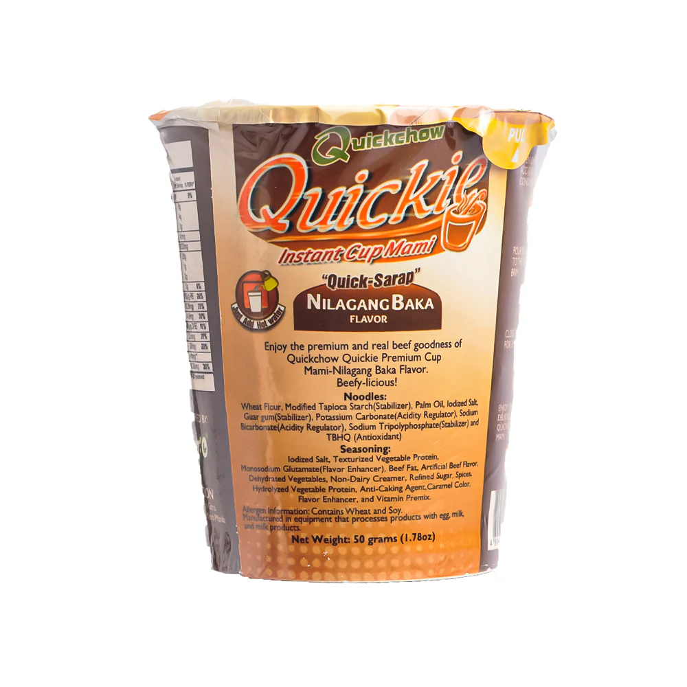 Quickchow Quickie Instant Cup Nilagang Baka 50g - Image 2