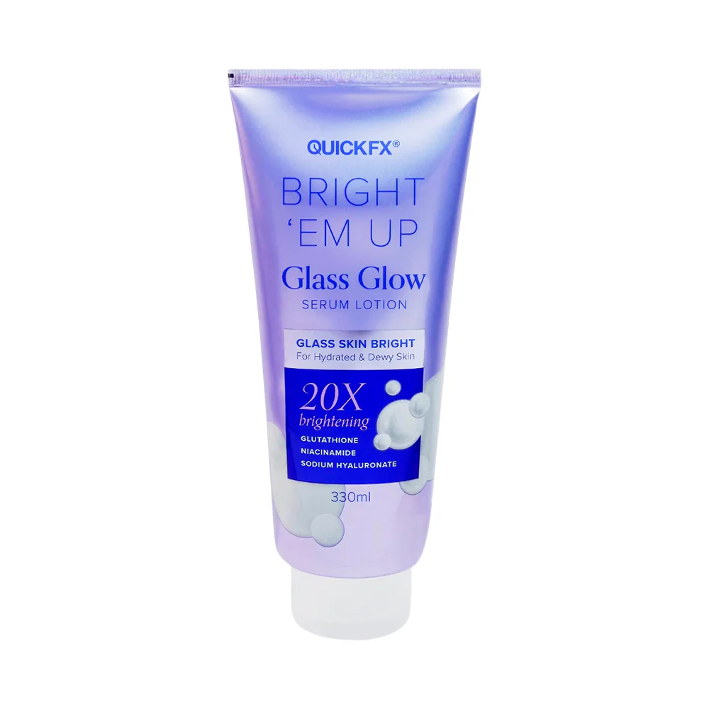 QuickFx Bright Em Up Glass Skin Bright Serum Lotion 330ml - Image 2