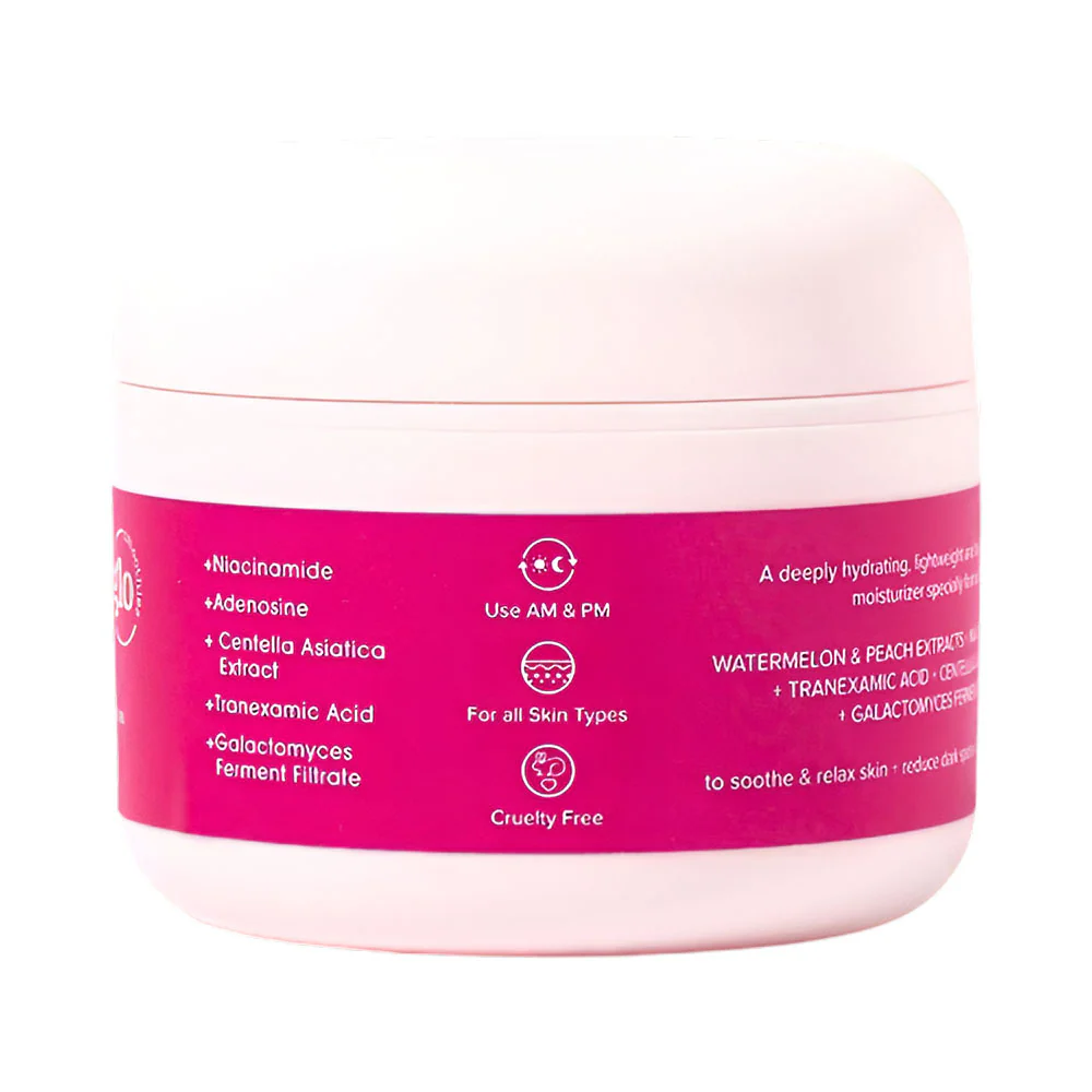 QuickFx Glo Smoothies Watermelon + Peach Brightening Gel Cream Moisturizer 50ml - Image 3