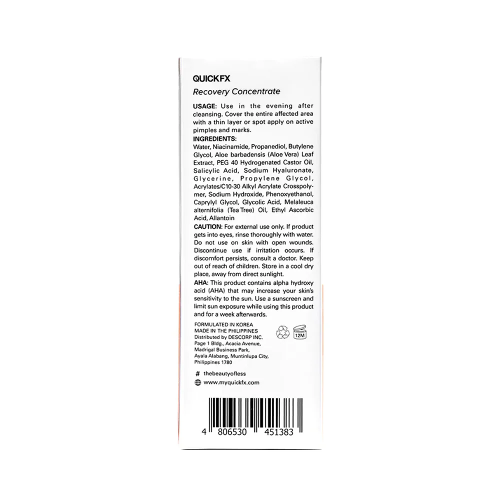 QuickFx Pimple Eraser Recovery Concentrate 30ml - Image 3