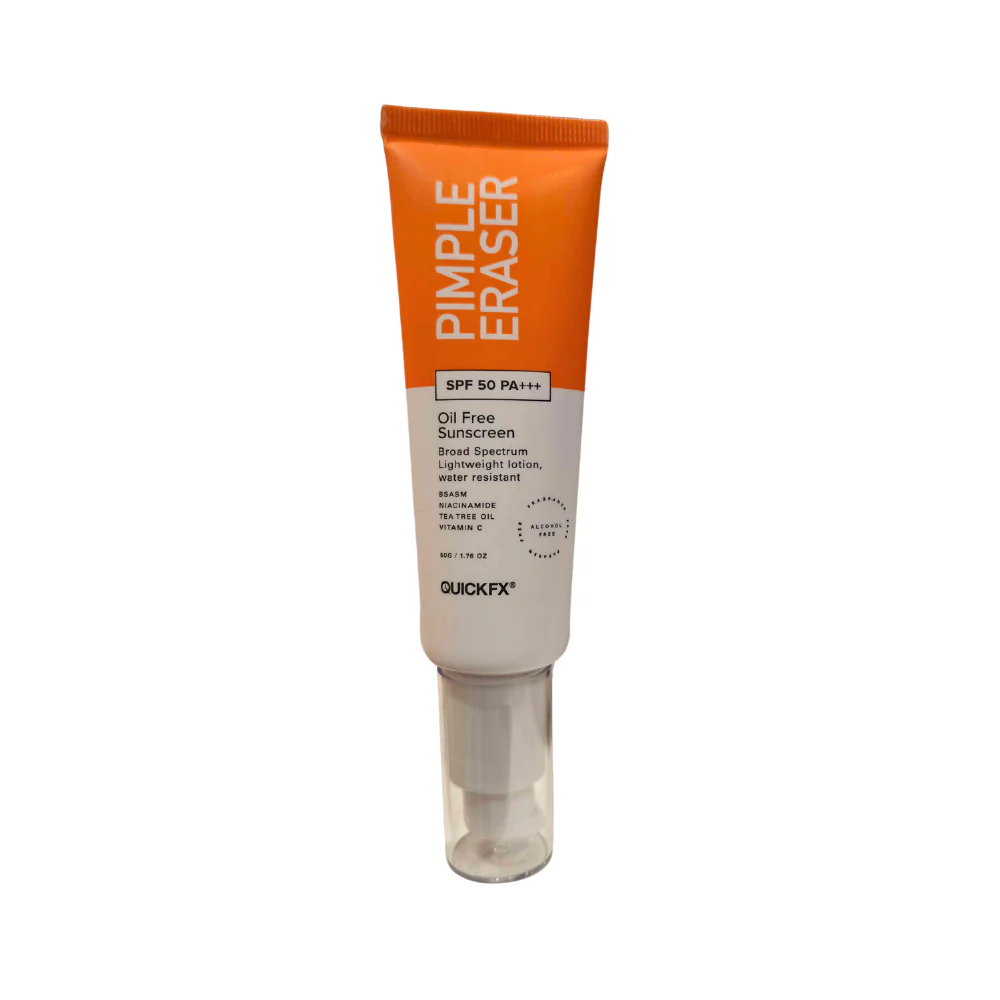 QuickFx Pimple Eraser SPF 50 PA+++ Oil Free Sunscreen 50ml - Image 2