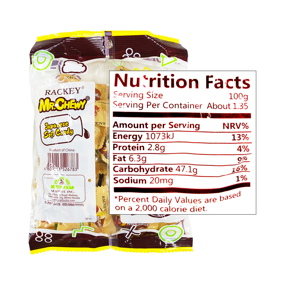 Rackey Mr Chewy Candy with Choco 30's - Image 2
