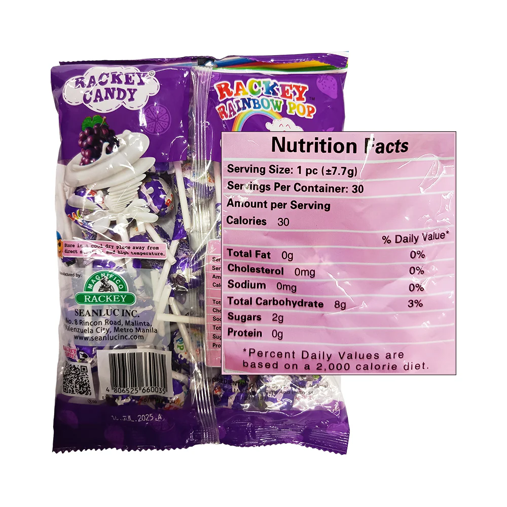 Rackey Rainbow Pop Grapes Milk 30's - Image 2
