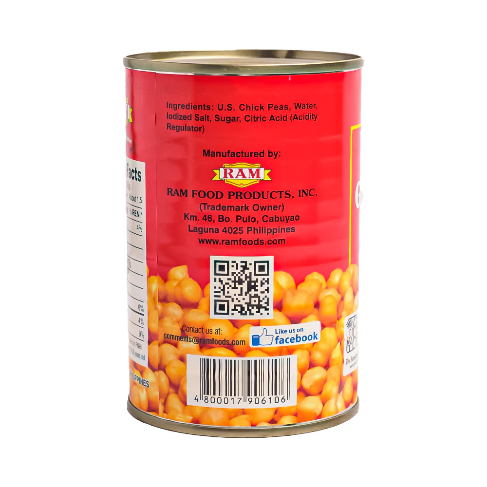 Ram Garbanzos Chick Peas 450g - Image 2