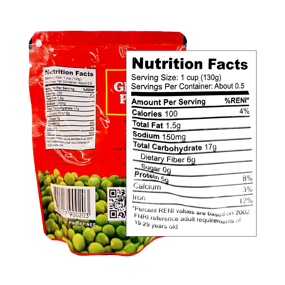 Ram Green Peas SUP 100g - Image 2