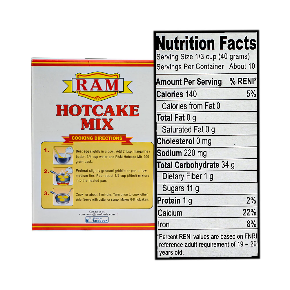 Ram Hotcake Mix Vanilla Flavor 400g - Image 2