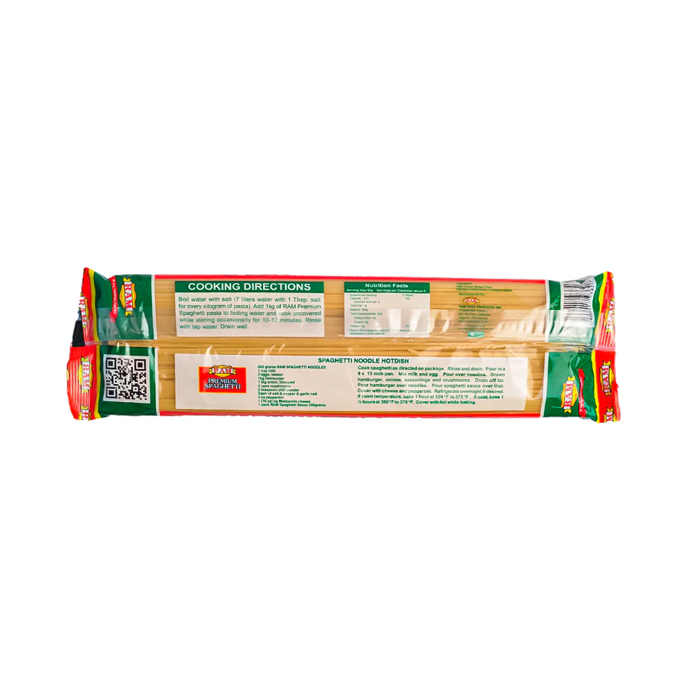 Ram Premium Spaghetti Pasta 450g - Image 2