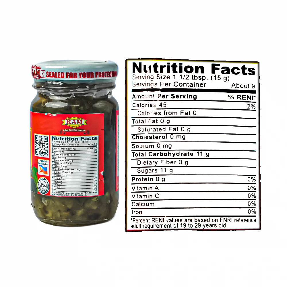 Ram Sweet Pickle Relish 135g - Image 3