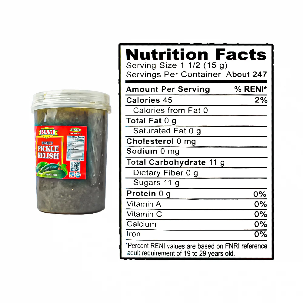 Ram Sweet Pickle Relish 1gal (3.7kg) - Image 3