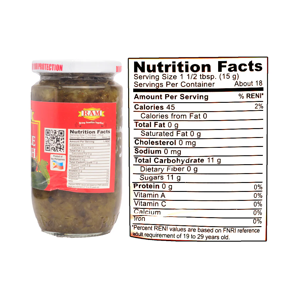 Ram Sweet Pickle Relish 270g - Image 3