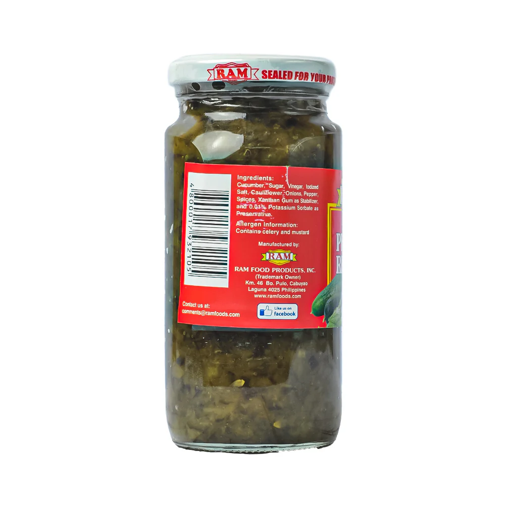 Ram Sweet Pickle Relish 405g - Image 2
