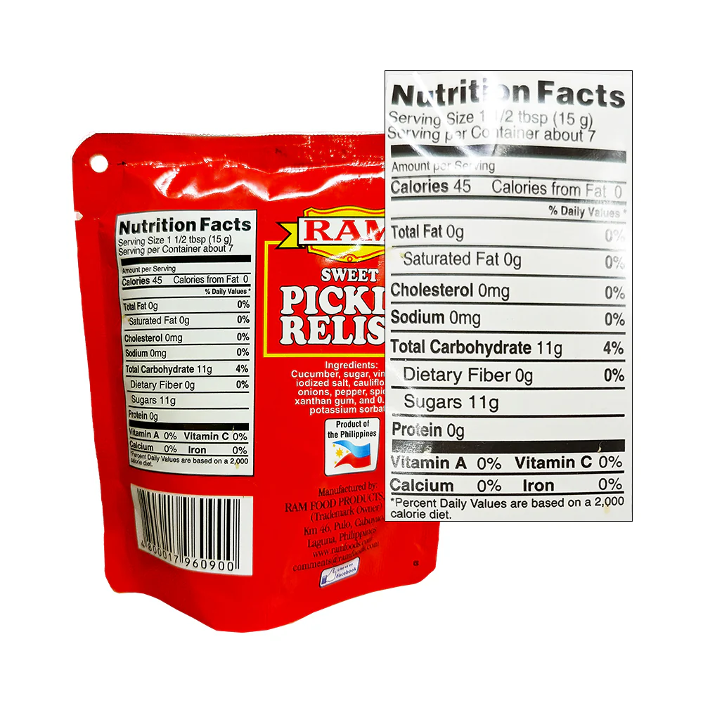 Ram Sweet Pickle Relish SUP 100g - Image 2