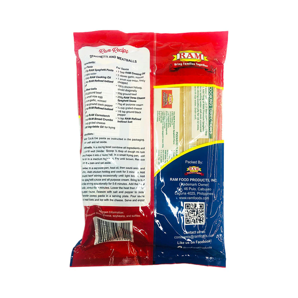 Ram Three Cheese Spaghetti Sauce 900g + Ram Premium Pasta 700g - Image 2