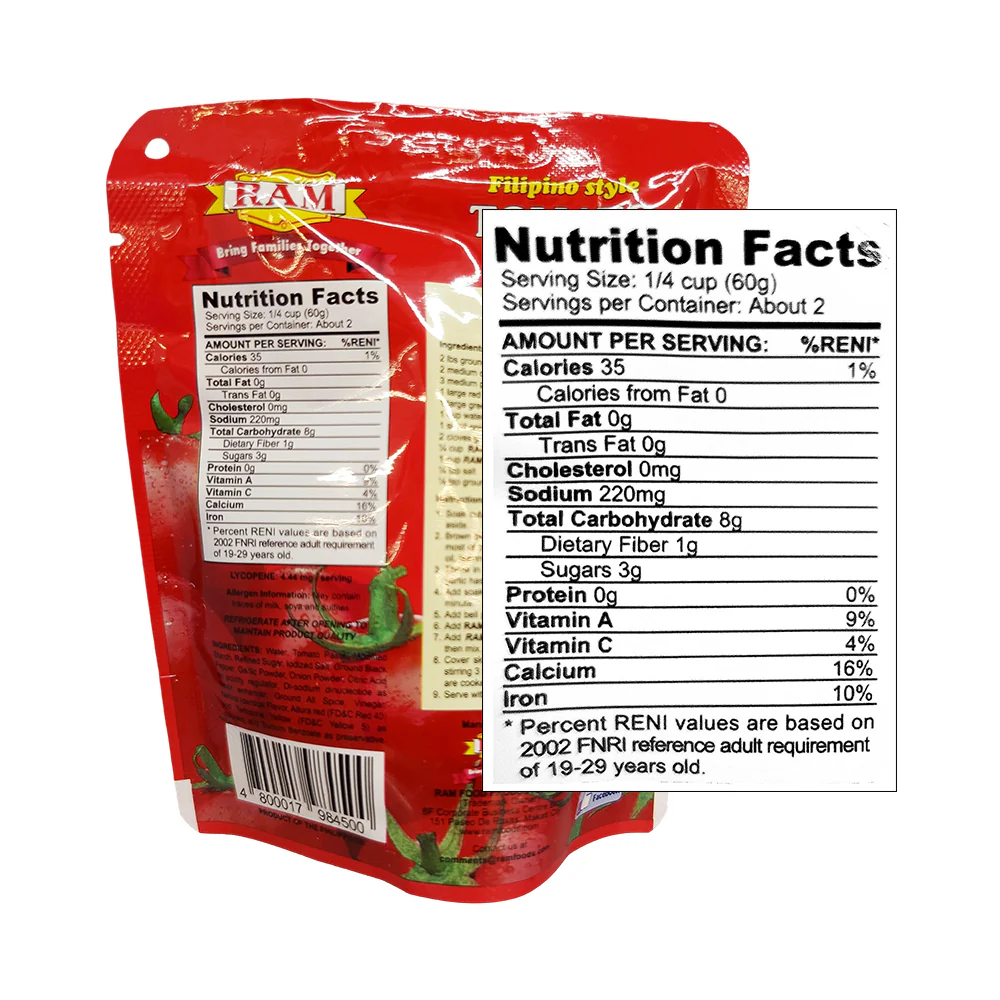 Ram Tomato Sauce Filipino Style 115g - Image 2