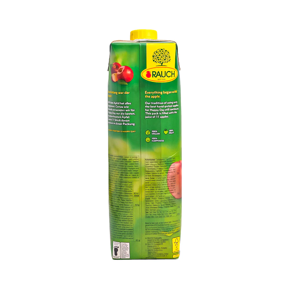 Rauch Happy Day Juice Apple 1L - Image 2