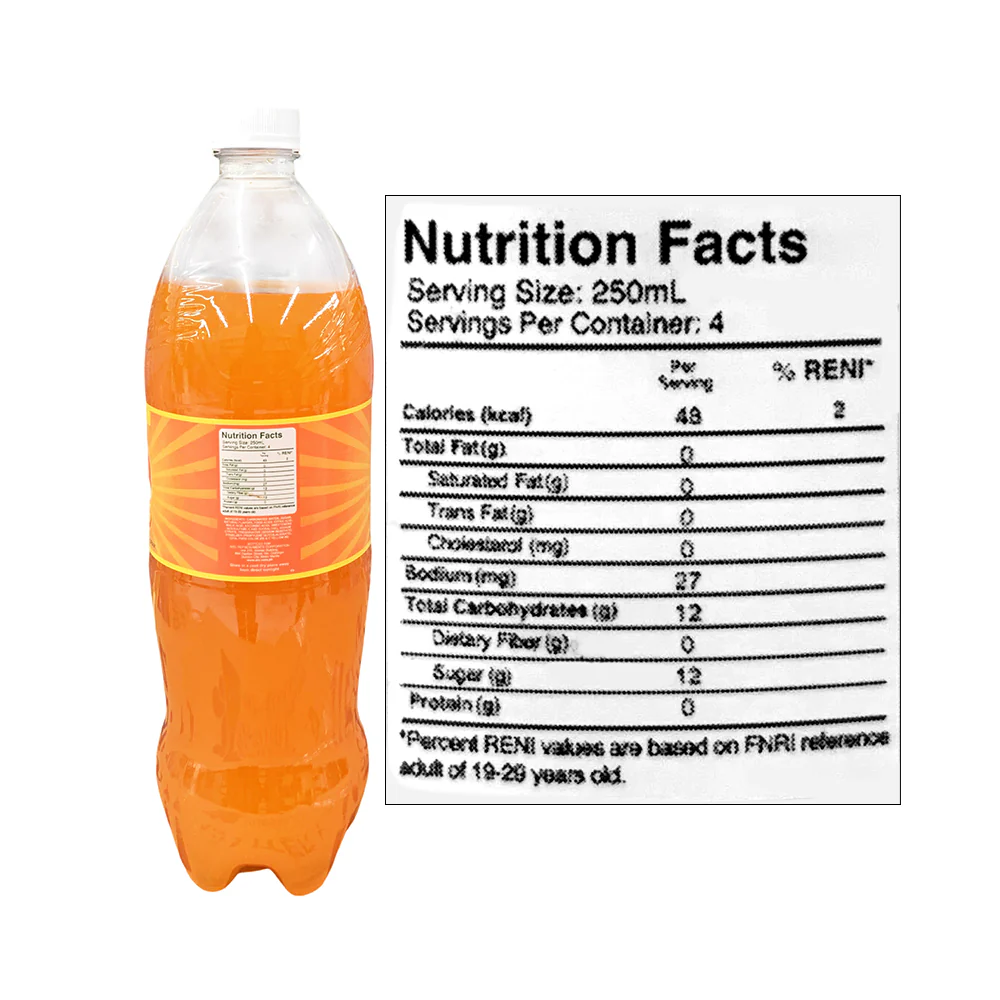 RC Fruit Soda Orange PET 1L - Image 2