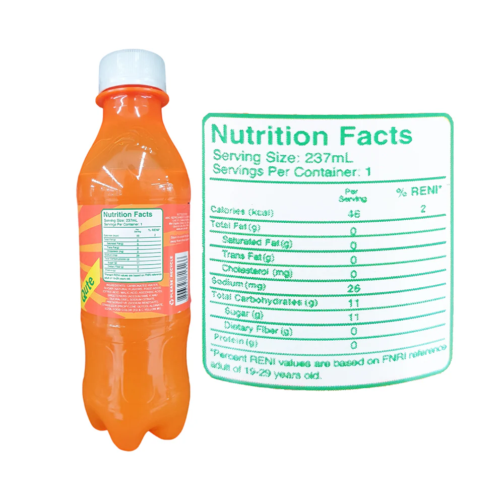 RC Fruit Soda Orange PET 237ml - Image 2
