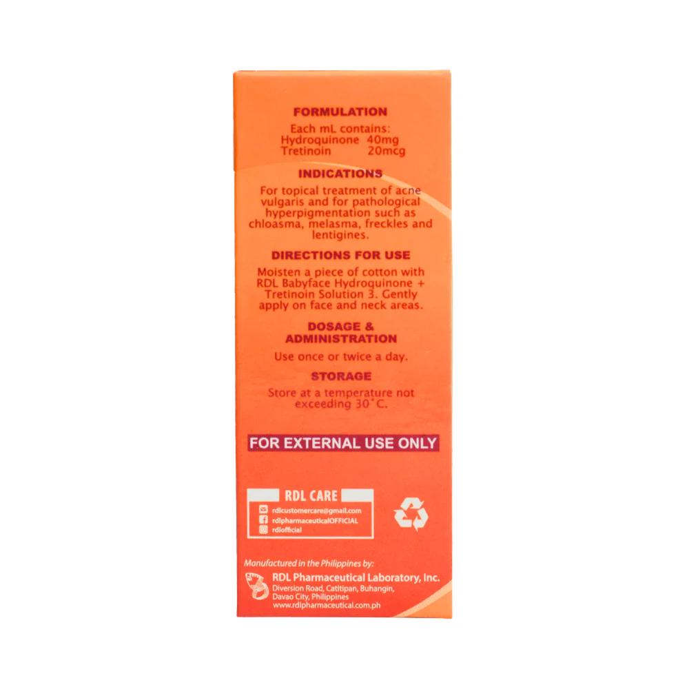 RDL Babyface Astringent #3 30ml - Image 2