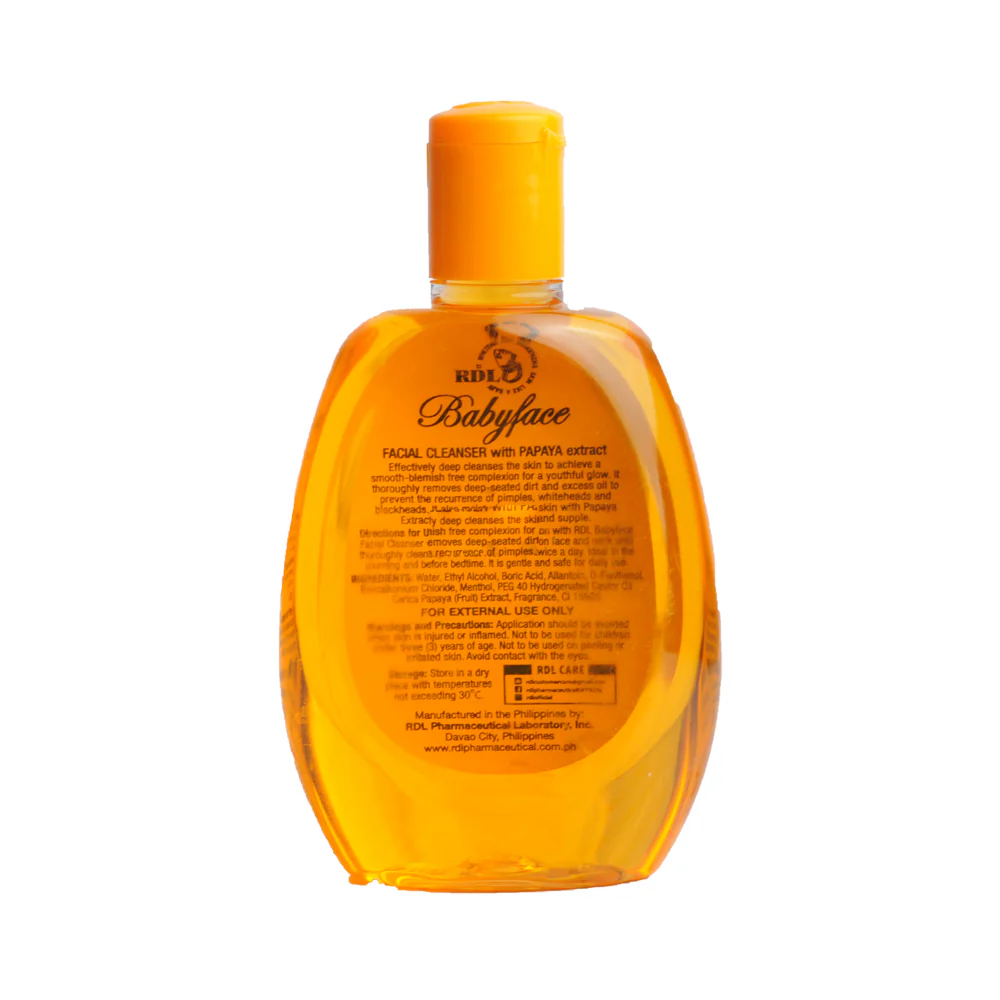 RDL Babyface Facial Cleanser Papaya 150ml - Image 2