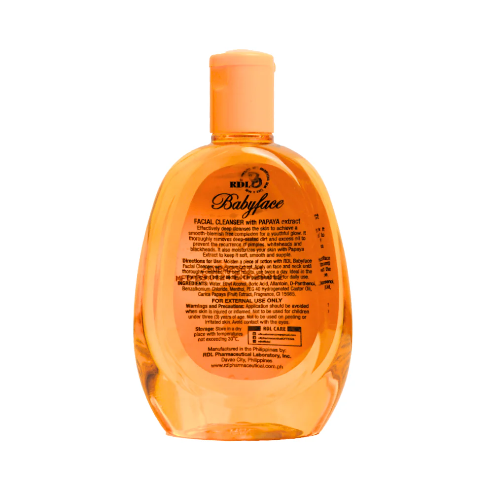 RDL Babyface Facial Cleanser Papaya 250ml - Image 2