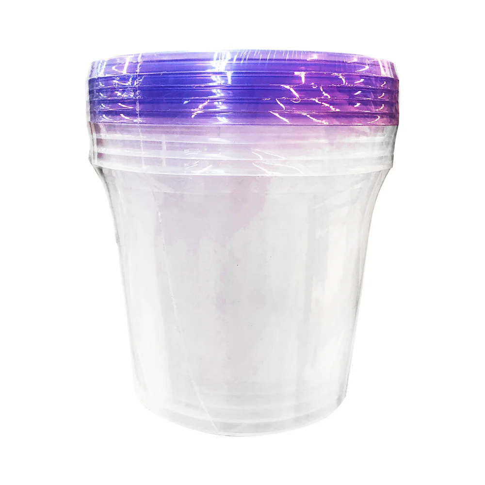 Ready-Wrap S25 Colored Lid And Clear Bowl Container 5's - Image 4