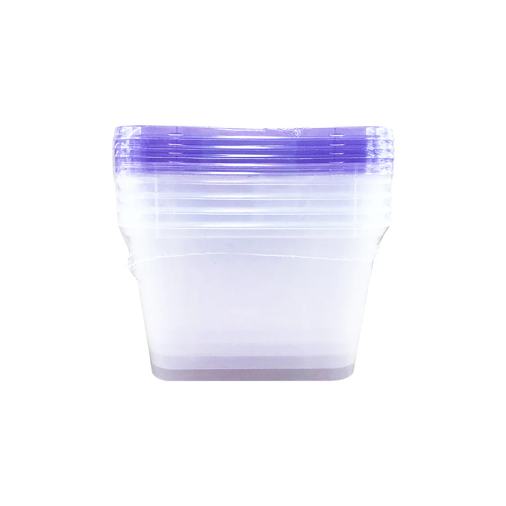 Ready-Wrap U1000 Colored Lid And Clear Container 5's - Image 2