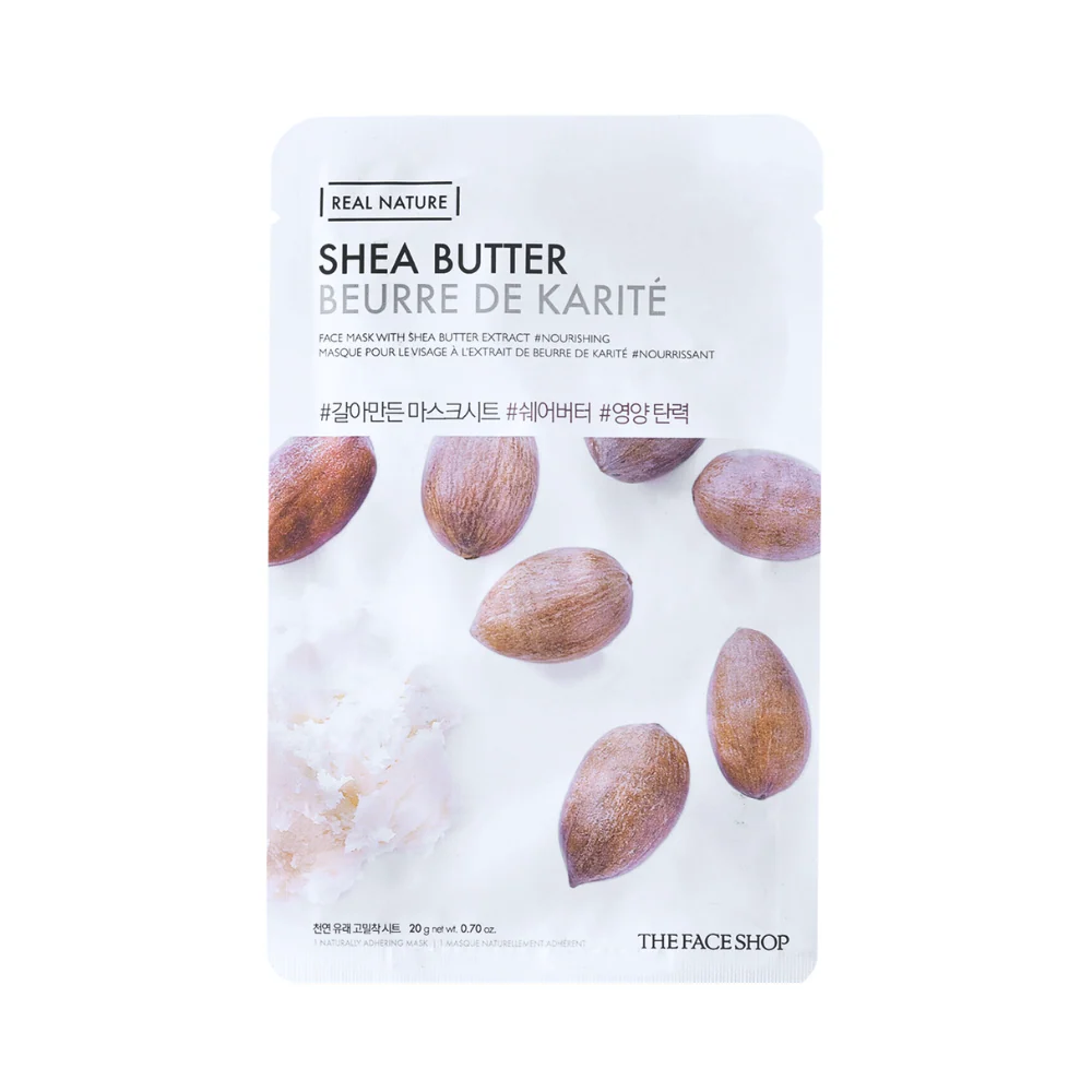 Real Nature Shea Butter Nourishing Face Mask 1's 20g - Image 2