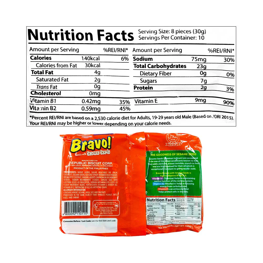 Rebisco Bravo Biscuits 10's - Image 2