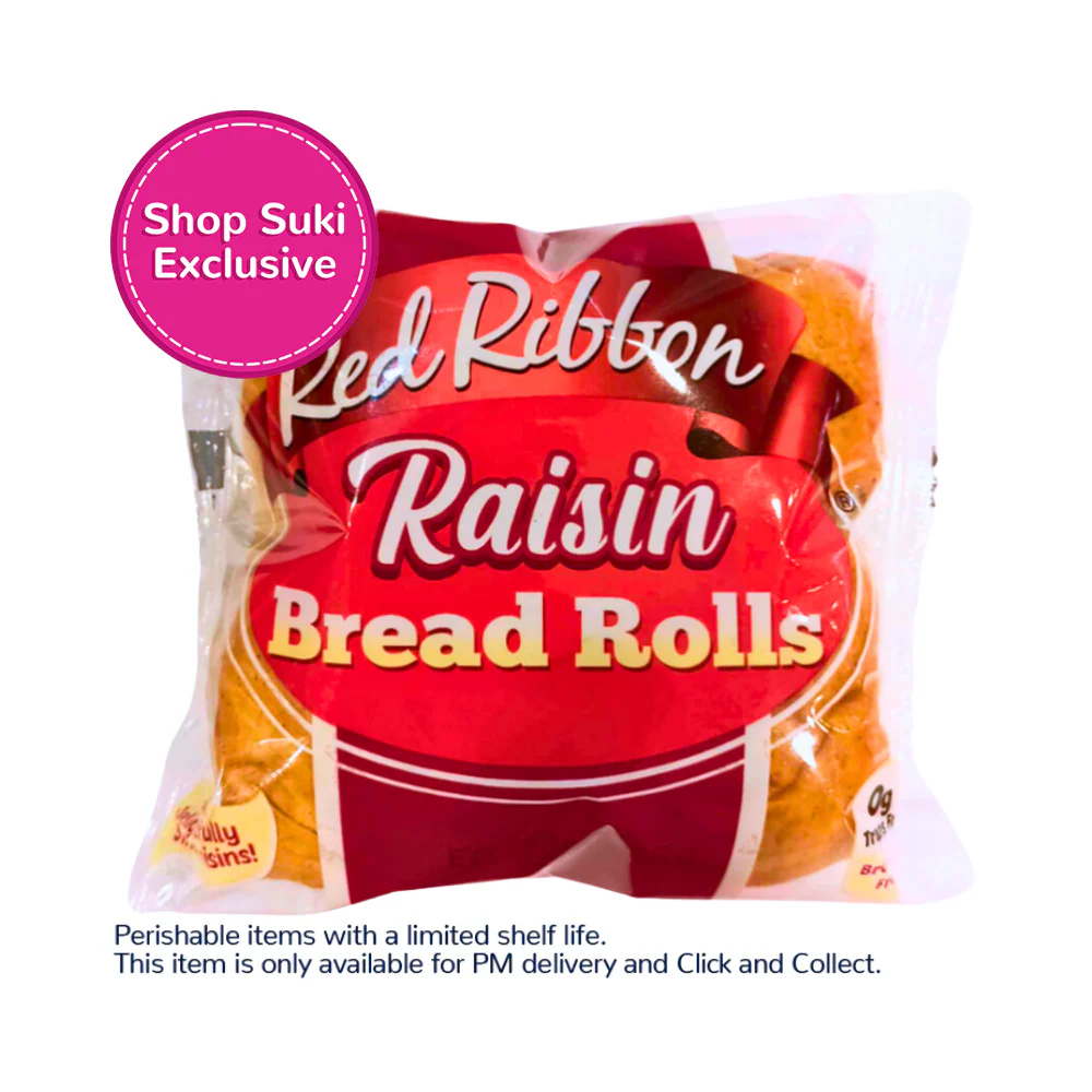 Red Ribbon Raisin Bread Rolls