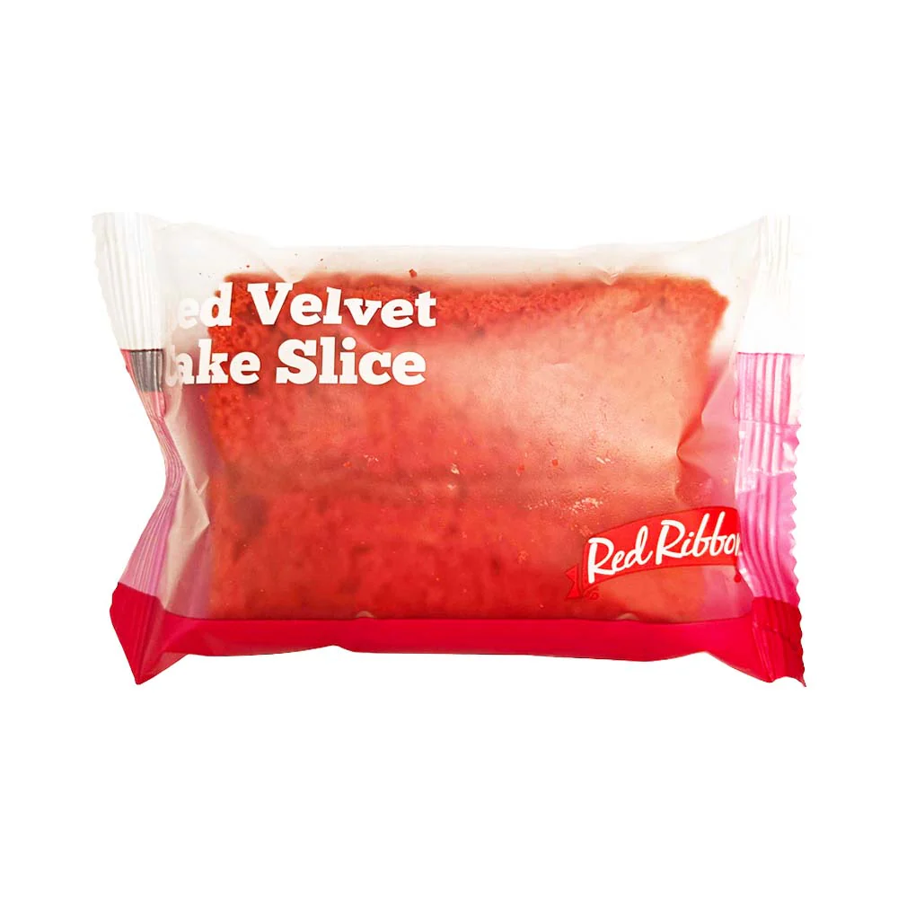 Red Ribbon Red Velvet Cake Slice Single - Image 2