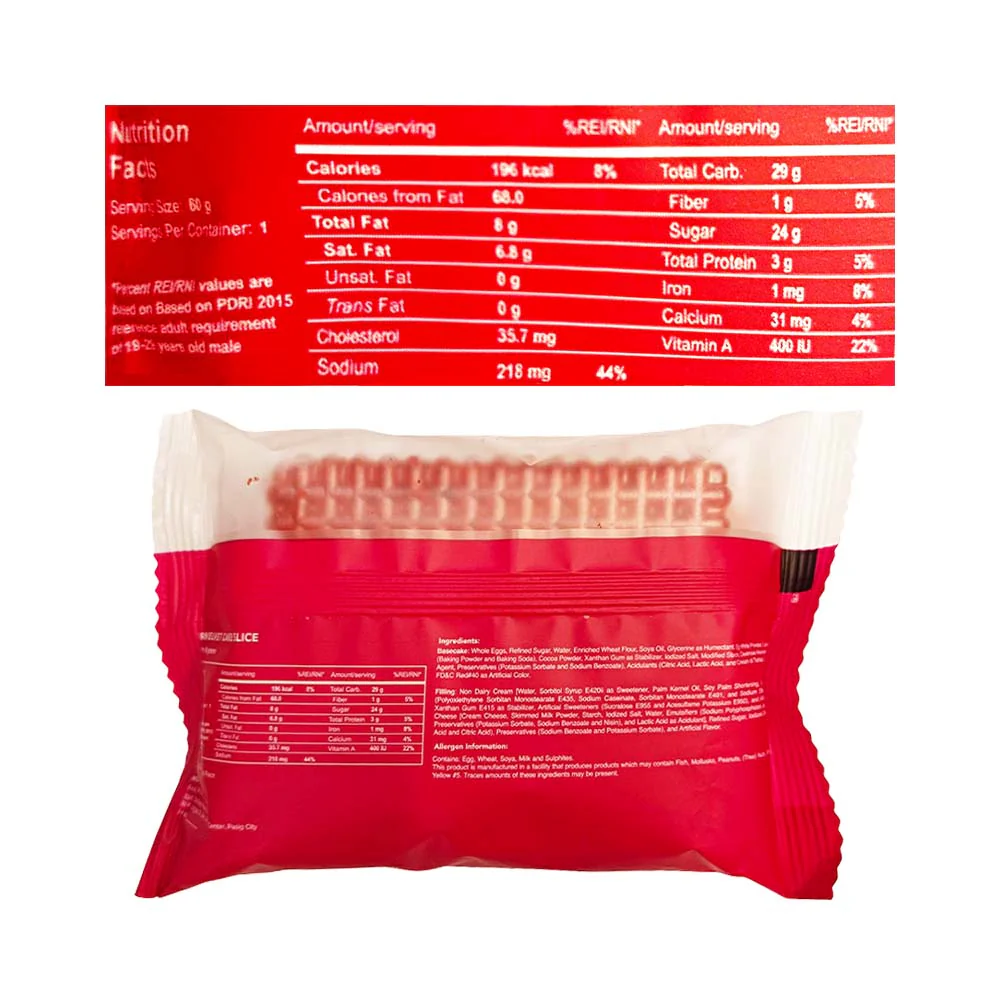 Red Ribbon Red Velvet Cake Slice Single - Image 3
